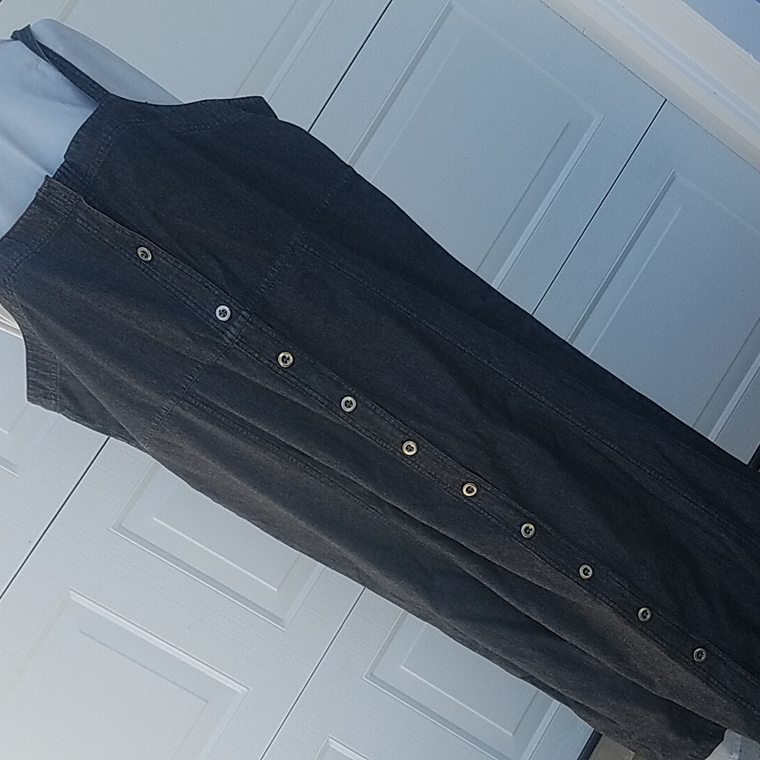 Jumper Button Down Drawstring Back